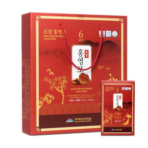 NƯỚC HỒNG SÂM LINH CHI DAESAN HÀN QUỐC 30 GÓI x 70ML