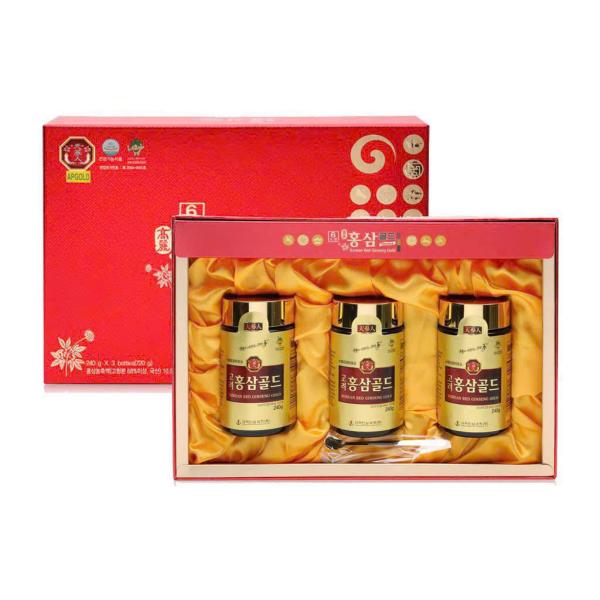 CAO HỒNG SÂM HÀN QUỐC KOREAN RED GÍNENG GOLD 3 LỌ