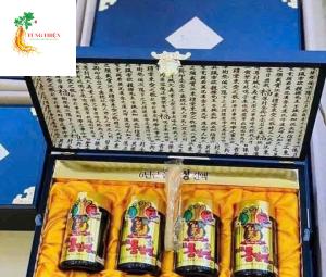 CAO HỒNG SÂM HÀN QUỐC HỘP GỖ 4 LỌ 250 gr- 6years