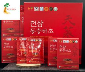 Nước Hồng Sâm Đông Trùng Hạ Thảo Ginseng King Korean Red Ginseng Cordyceps (50ml x 30 gói)
