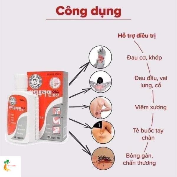 Dầu Nóng Xoa Bóp Hàn Quốc Antiphlamine 100ml