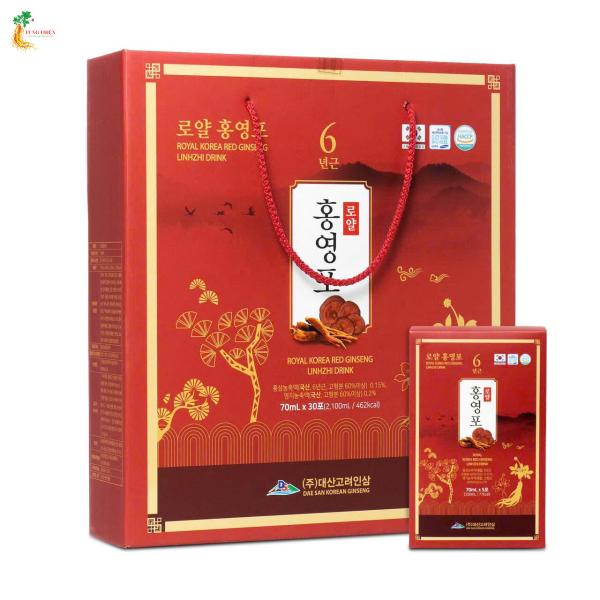NƯỚC HỒNG SÂM LINH CHI DAESAN HÀN QUỐC 30 GÓI x 70ML