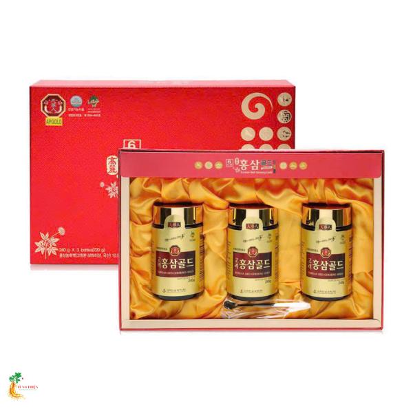 CAO HỒNG SÂM HÀN QUỐC KOREAN RED GÍNENG GOLD 3 LỌ