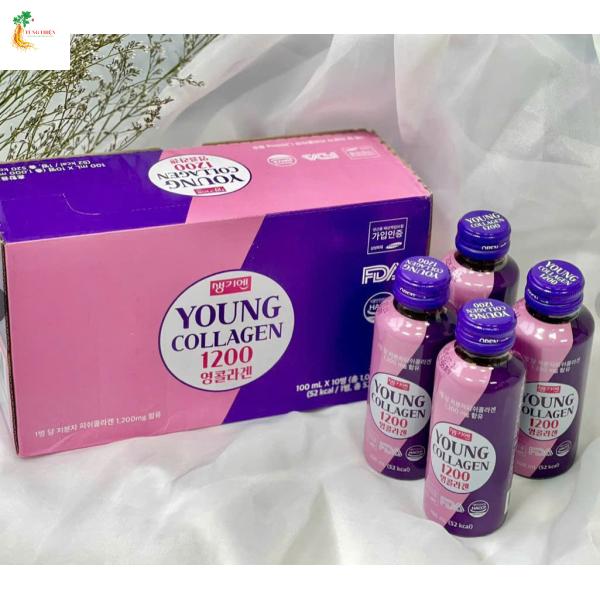 NƯỚC UỐNG ĐẸP DA YOUNG COLLAGEN 1200 – HỖ TRỢ LÀM ĐẸP DA , HỖ TRỢ SỨC KHỎE TỔNG THỂ
