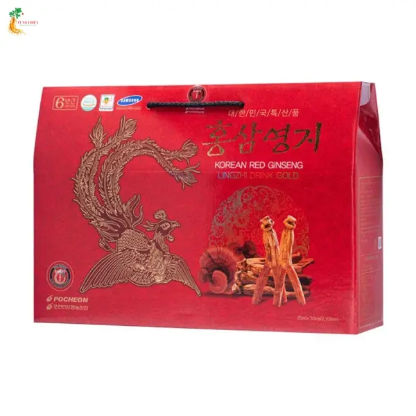 NƯỚC HỒNG SÂM LINH CHI POCHOEN 30 GÓI