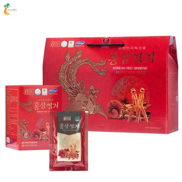 NƯỚC HỒNG SÂM LINH CHI POCHOEN 30 GÓI