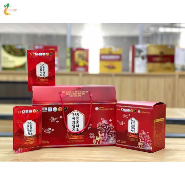 NƯỚC HỒNG SÂM LINH CHI ĐÔNG TRÙNG HẠ THẢO 365
