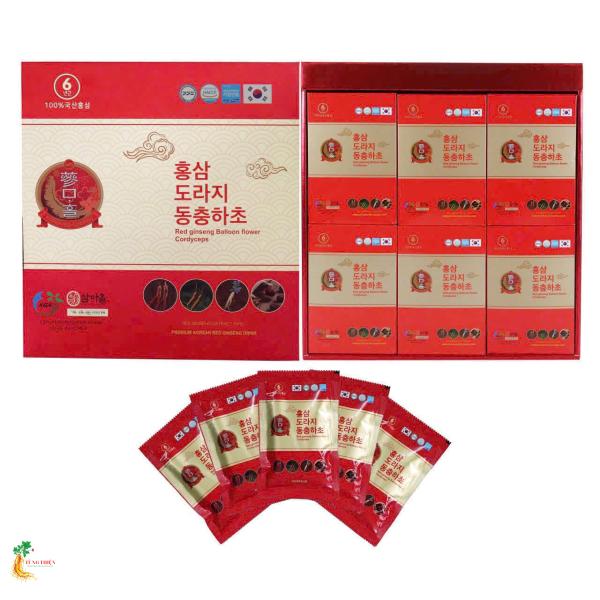 Nước Hồng Sâm Cát Cánh Đông Trùng Hạ Thảo KGA 30 Gói